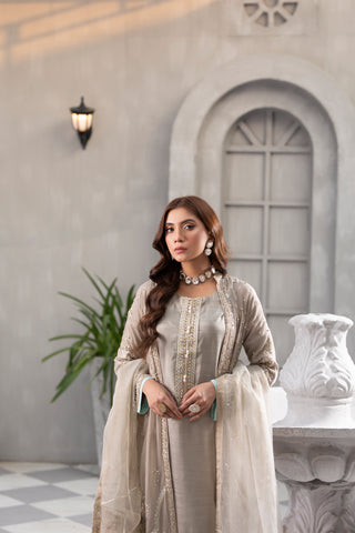 KURTI-B-004-SAND-A SUBTLE FLING