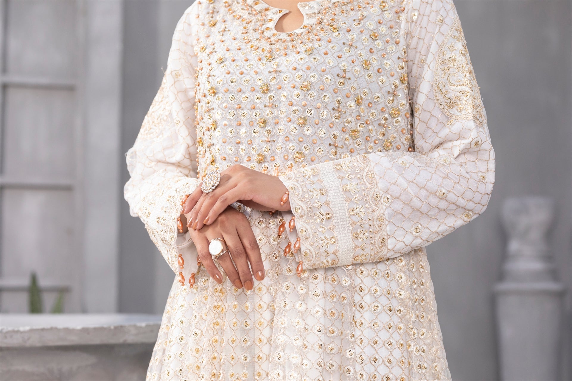 KURTI-B-002-FOR THE LOVE OFF WHITE