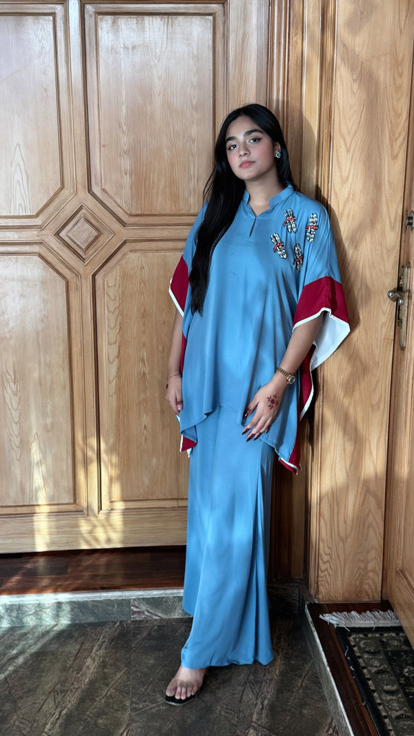 Ice Blue Drape Set