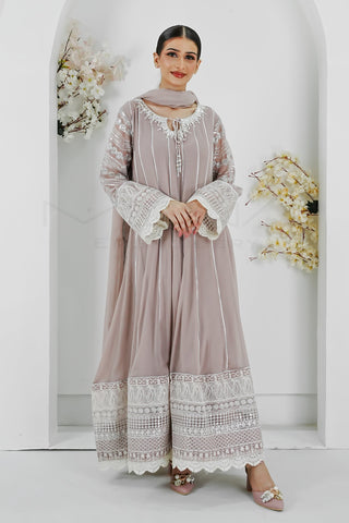 KURTI 121-CRIMSON GLOW- LILAC